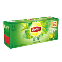 Lipton 立顿 绿茶安徽黄山50g 非独立袋泡双囊茶包办公室下午茶2g*25包