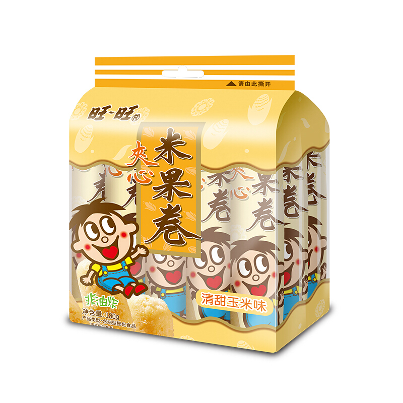 旺旺夹心米果卷