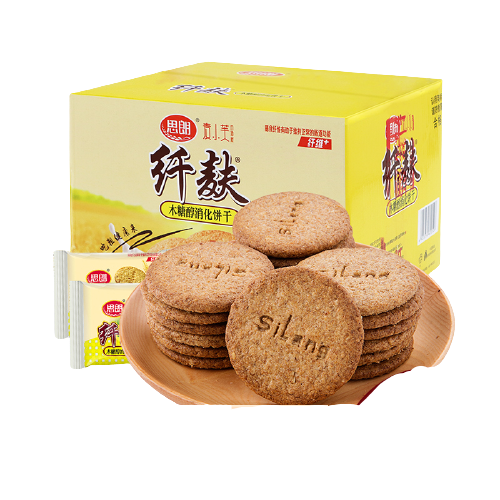 silang 思朗 纤麸 黑芝麻消化饼干 红枣味 1.02kg