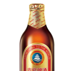 TSINGTAO 青岛啤酒 奥古特（Augerta）青岛小棕金啤酒296ml*24瓶 青岛和上海两个厂发货介意慎拍 赠纯生500MLx4听