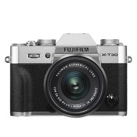 FUJIFILM 富士 XT30/X-T30（15-45）银 富士微单相机vlog xt20升级 2610万像素 变焦套装