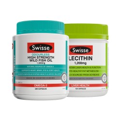Swisse 斯维诗 深海鱼油胶囊 400粒 + 大豆卵磷脂胶囊 150粒