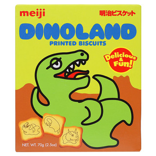 meiji 明治 乐园系列 恐龙造型饼干 70g