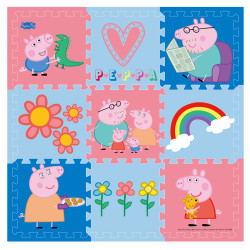 小猪佩奇(Peppa Pig)环保无味地垫 30*30*1cm 9片 *6件