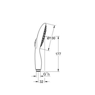 GROHE 高仪 维达利系列 恒温手持花洒套装 26112000花洒+34598000下出水龙头