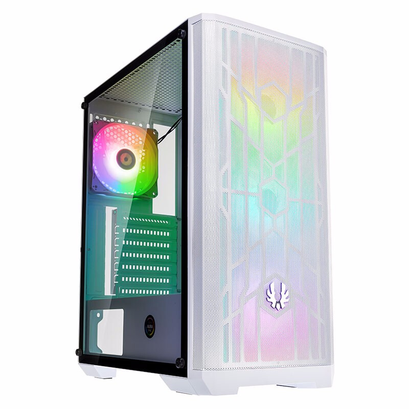BitFenix 火鸟 风魅影 SE TG 焕彩版 RGB MATX机箱 半侧透 白色