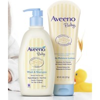 Aveeno 艾惟诺 婴儿天然燕麦润肤乳 227g+洗护沐浴露354ml