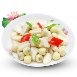 洪湖农家 荷塘三宝450g 清炒美味嫩莲子 嫩菱角 鲜莲藕 湖北特产下饭泡菜 半加工生鲜蔬菜 云鼎轩 *14件