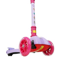 迪士尼（Disney）滑板车儿童2-12岁闪光踏板车可折叠升降加宽四轮滑滑车 紫色苏菲亚-82.5cm升级豪华款 *2件
