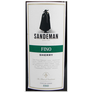 SANDEMAN 山地文 菲诺雪莉 干红葡萄酒 750ml