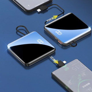 HUIDUODUO 慧多多 20000M 移动电源 钢琴黑10000mAh Type-C Micro-B 10W