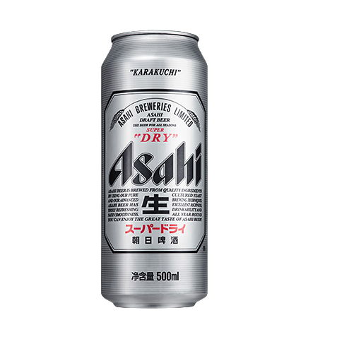 asahi 朝日啤酒 超爽生啤酒 500ml*12听 整箱装