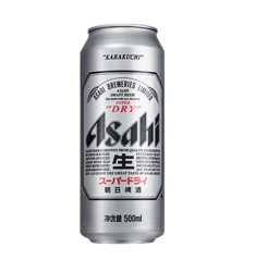 Asahi 朝日啤酒 asahi朝日啤酒 超爽500ml*12听装 整箱 国产啤酒 黄啤