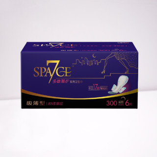 SPA7CE 多维秘护系列柔棉层夜用卫生巾 30cm*6片