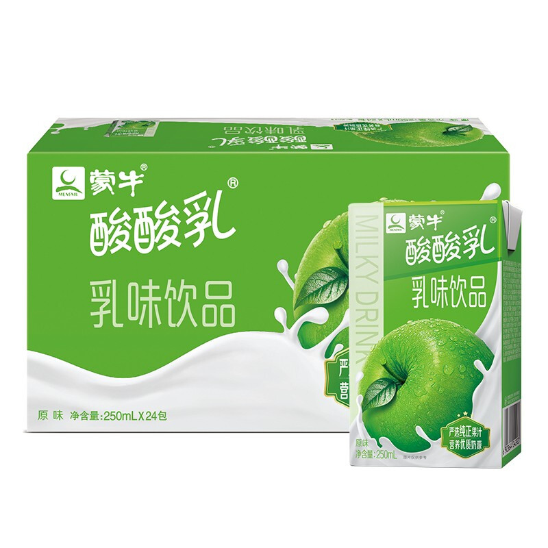 蒙牛酸酸乳原味饮品250ml*24盒酸甜好滋味营养丰富