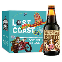 LOST COAST 迷失海岸 香草拿铁牛奶 世涛啤酒 355ml*6瓶