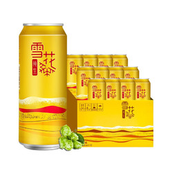 SNOWBEER 雪花 啤酒（Snowbeer）10度 纯生（概念系列）500ml*12听 整箱装