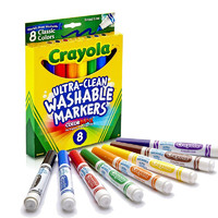 学生专享：Crayola 绘儿乐 58-7808 8色可水洗粗头水彩笔