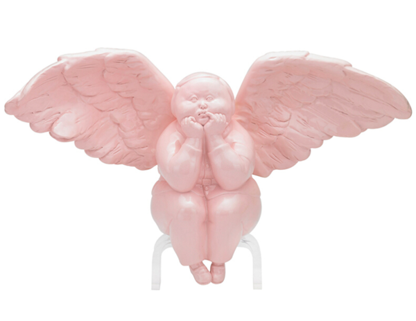 稀奇（XQ）稀奇限量版雕塑摆件瞿广慈作品《彩虹天使-霓》粉红