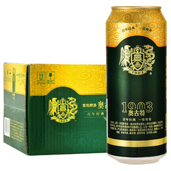 TSINGTAO 青岛啤酒 奥古特12度500ml*12听 大罐整箱装 口感醇厚（新老包装随机发放）