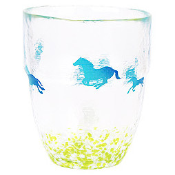 日本进口月夜野工房手工可爱动物海豚玻璃杯水杯茶杯礼物日式创意
