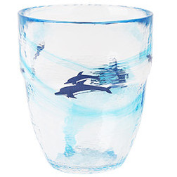 Milli Millu HG-328 月夜野工房动物玻璃杯 海豚 250ml