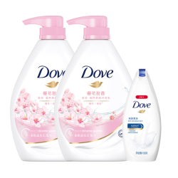 Dove 多芬 樱花甜香滋养美肤沐浴露家庭装