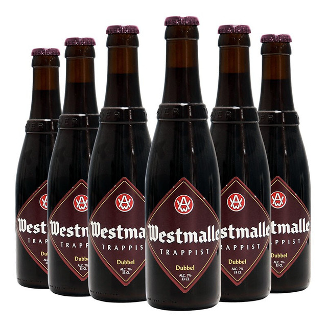 西麦尔 Westmalle 修道士双料黑啤酒 比利时进口 330ml*6瓶 组合装