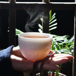 研艺 清明上河图杯 德化陶瓷薄胎雕刻大号功夫茶主人杯白瓷茶盏家用个人杯 清明上河图(小号) *2件