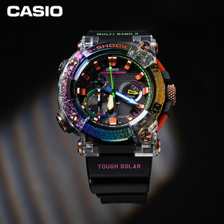 CASIO 卡西欧 G-SHOCK系列 FROGMAN 彩虹蟾蜍 56.7×53.3毫米太阳能动力腕表 GWF-A1000BRT-1APR