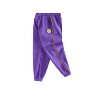 PEPCO 小猪班纳 120330415 女童运动长裤 小黄人IP款 紫色 150cm