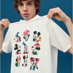 LEVI'S × DISNEY 米奇和他的朋友们 男士印花短袖T恤 A0612