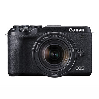 Canon 佳能 EOS M6 Mark II APS-C画幅 微单相机 黑色 EF-M 18-150mm F3.5 IS STM 变焦镜头 单头套机