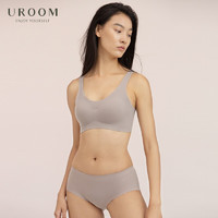 UROOM 无钢圈乳胶胸罩 巴黎灰 XL（多款可选）