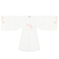 宴山亭 汉服 小桃仙 女士圆领衫 白色 S