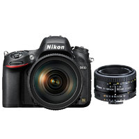 Nikon 尼康 D610 全画幅 数码单反相机 黑色 24-120mm F4G ED VR 变焦镜头+50mm F1.8D 定焦镜头 双镜头套机