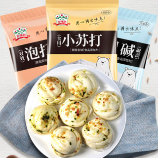 gidley 吉得利 调味品组合装 550g（泡打粉100g+小苏打120g+食用碱200g）