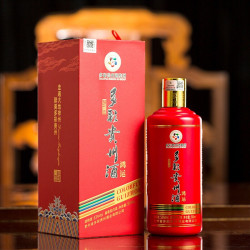 鸿运系列 茅台镇酱香型高度白酒53度 纯粮食固态发酵原浆坤沙老酒 礼盒装 500ml单瓶
