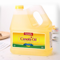 Canayiiy加拿大进口芥花籽油3L食用油桶装家用非转基因双低菜籽油