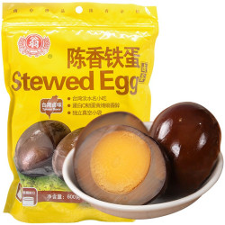 翁财记 台湾风味陈香铁蛋600g/袋 20只装香卤鸡蛋五香卤蛋休闲零食泡面搭档风味小吃+凑单品