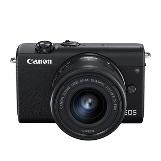 Canon 佳能 EOS M200 APS-C画幅 微单相机 黑色 EF-M 15-45mm F3.5 IS STM 变焦镜头 单头套机