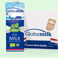 Globemilk 荷高 荷兰荷高有机奶全脂纯牛奶整箱1L*6盒装送礼礼盒