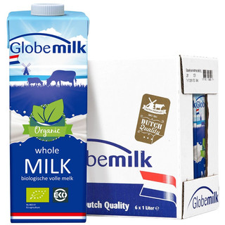 Globemilk 荷高 有机全脂纯牛奶 1L*6盒