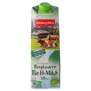 SalzburgMilch 萨尔茨堡 3.3g蛋白质 全脂有机牛奶 1L