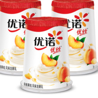 yoplait 优诺 优丝黄桃果粒酸奶风味发酵乳135gx3 低温酸牛奶生鲜