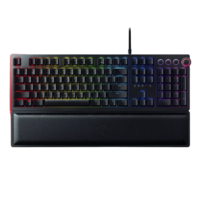 RAZER 雷蛇 猎魂光蛛精英版 104键 游戏键盘 黑色 光轴 RGB