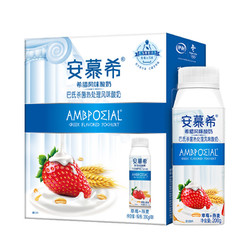 安慕希 伊利酸牛奶草莓燕麦风味酸奶 箱/200g*10瓶 常温发酵酸奶