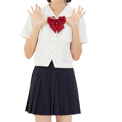 Zonper 中牌zonper 中牌jk制服水手服女士札幌襟短袖衬衫s070 白色s多少钱 什么值得买