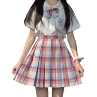 春日制服部 童话梦 JK制服 女士格裙 粉色 39cm XS
