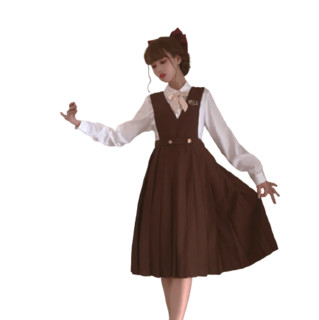 胡桃木JK 金茶色的往事 JK制服 西式制服 女士护奶裙 60cm S